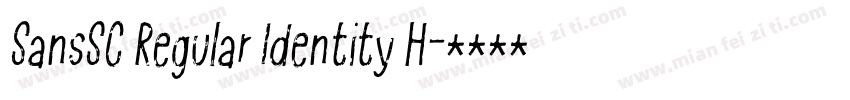 SansSC Regular Identity H字体转换